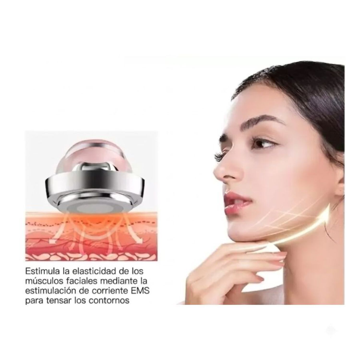 Masajeador Facial Fototerapia Ems Ultrasonico Antiarrugas image number 3.0