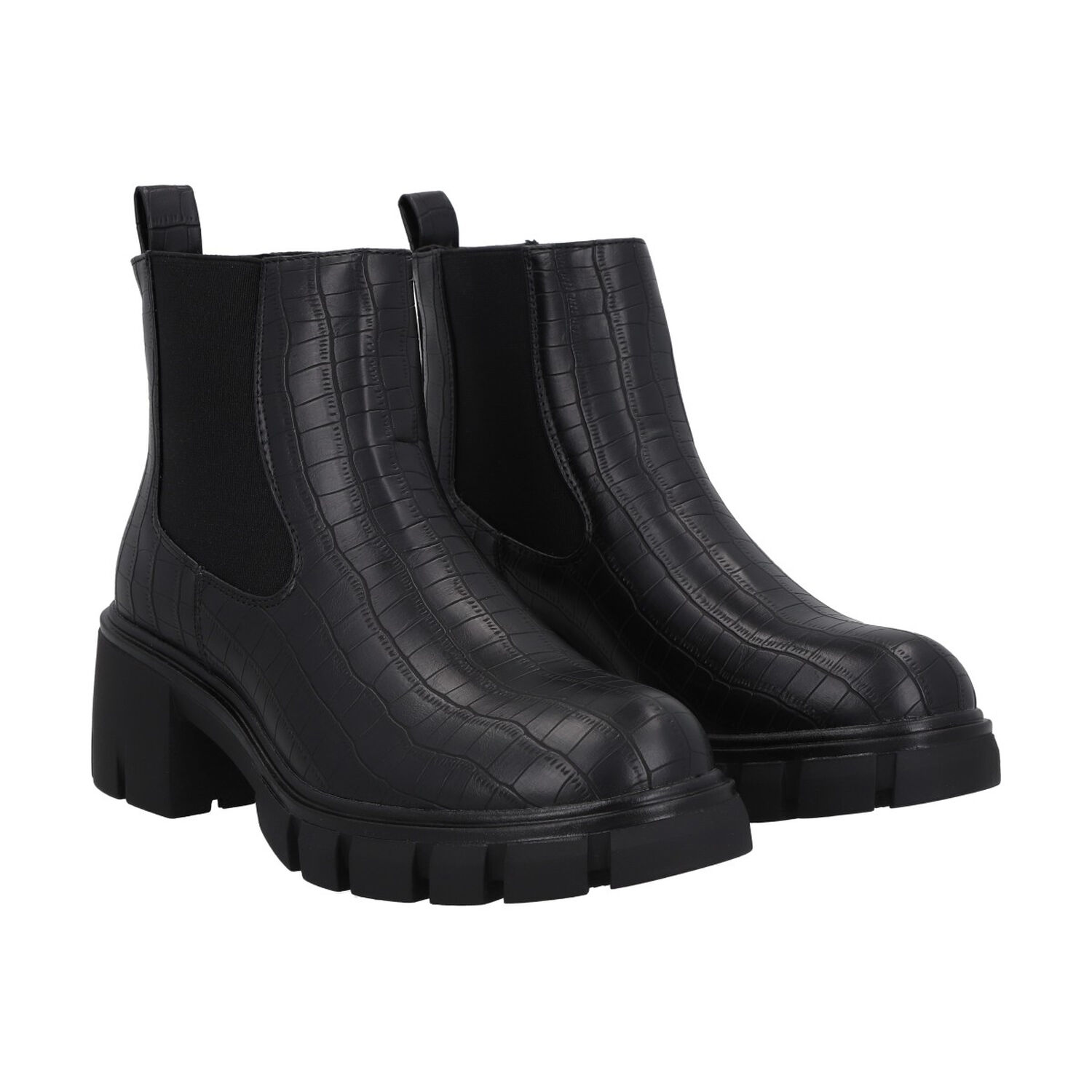 Botin Casual Mujer Negro Plataforma Dona Police image number 2.0