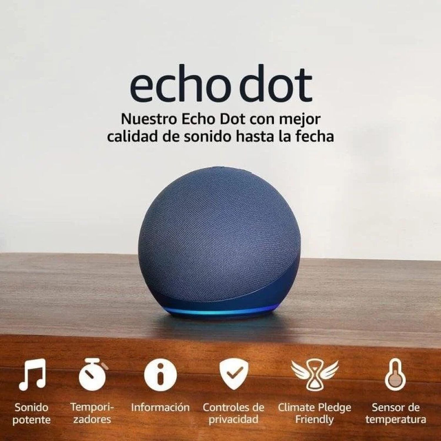 Amazon Echo Dot 5 Parlante Con Asistente Virtual Alexa - Azul image number 1.0
