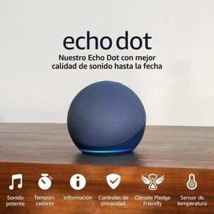 Amazon Echo Dot 5 Parlante Con Asistente Virtual Alexa - Azul