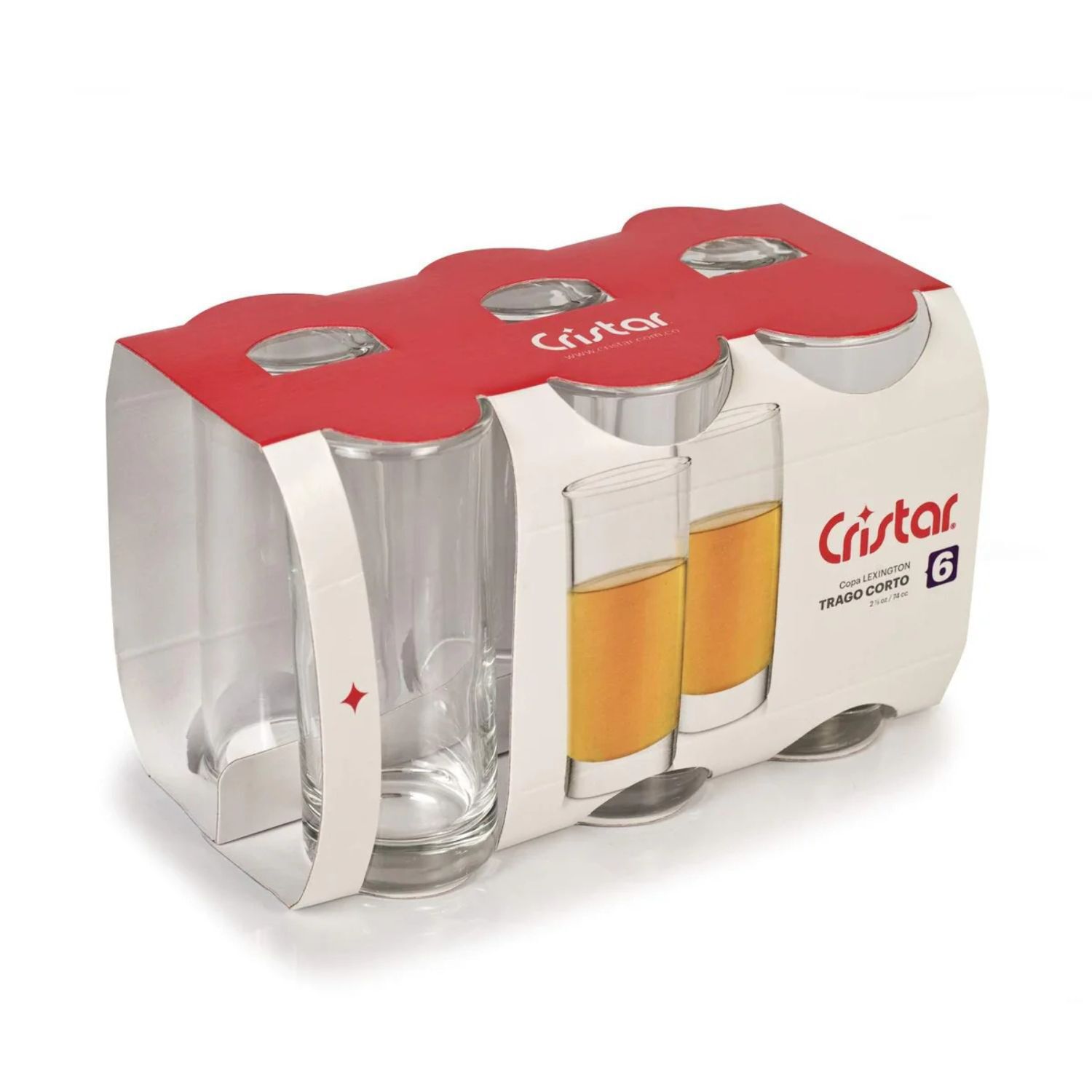 Set 96 Vasos Lexington Tequila 74ml Cristar Elegante Vidrio image number 3.0