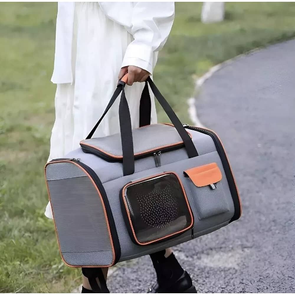 Bolso Transportador Mascotas Color Naranja image number 3.0