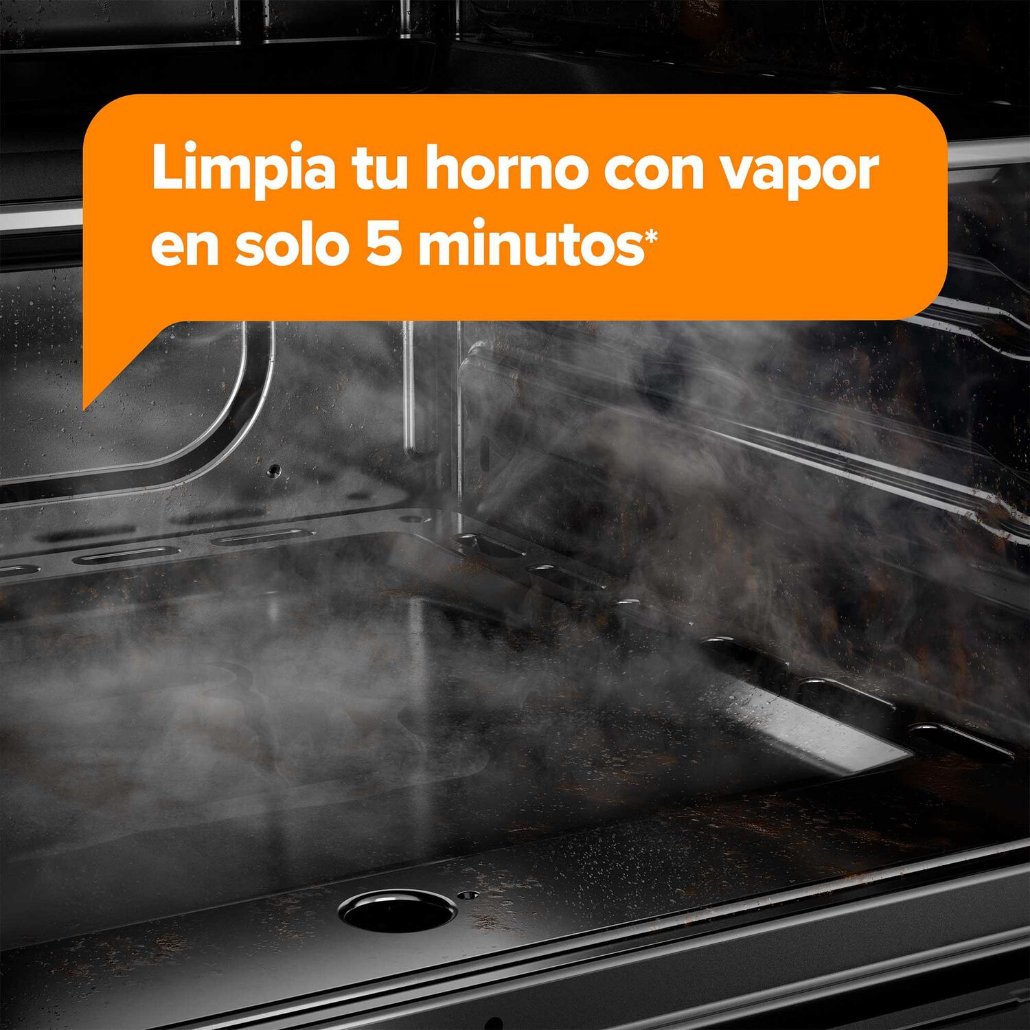 Cocina A Gas 4 Platos Horno Vapor Y Temporizador Fm4tpc Negra image number 5.0