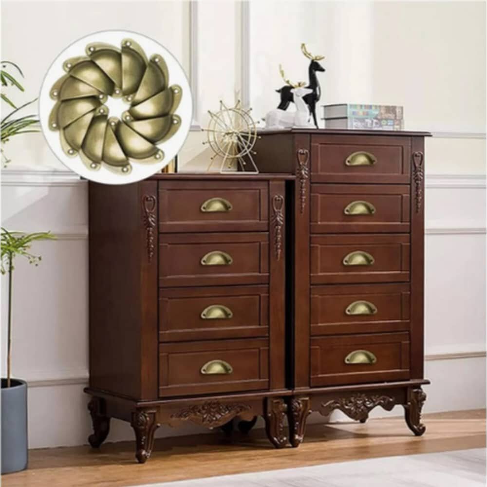 Set 12 Tiradores Para Muebles Dorado image number 3.0