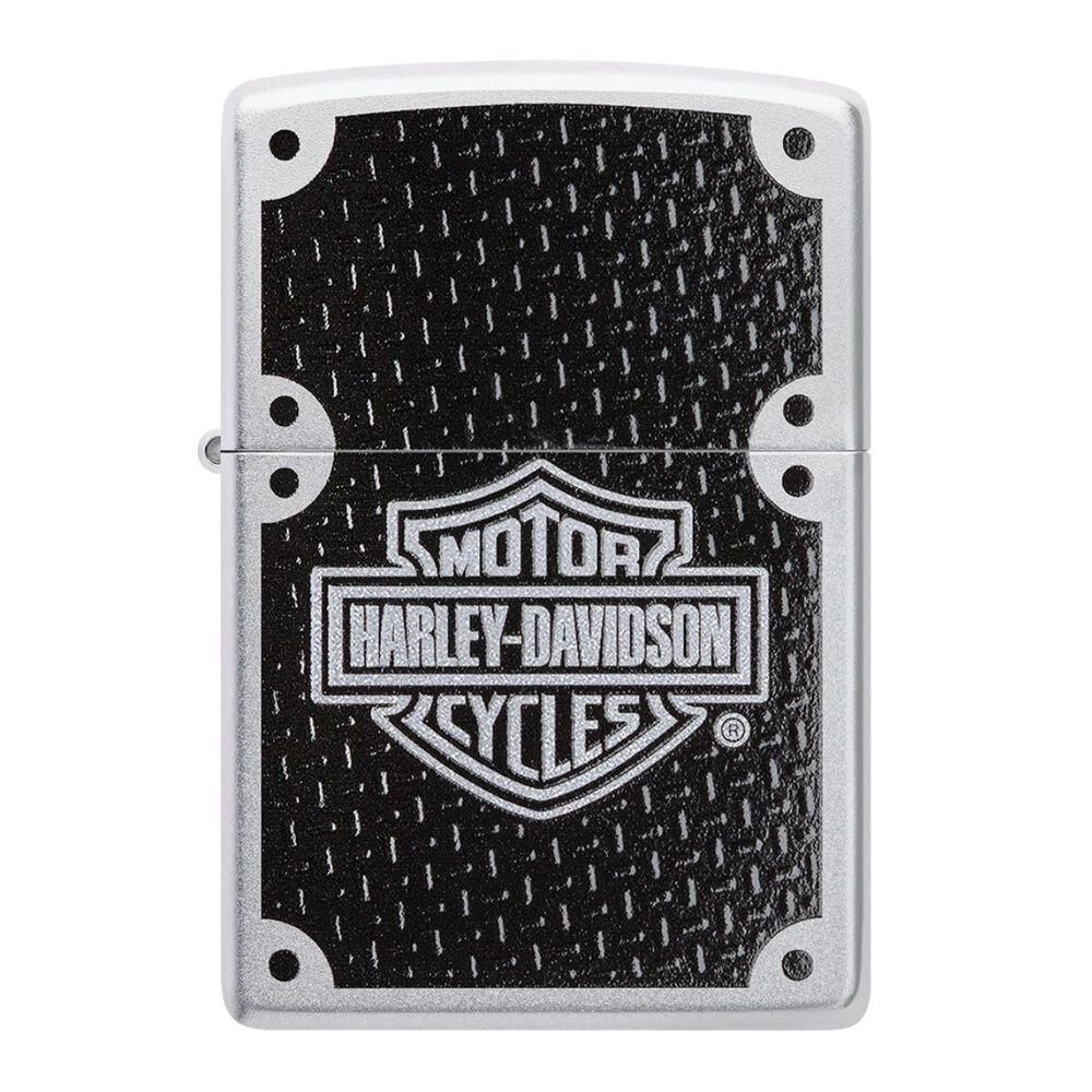 Encendedor Zippo Harley-davidson Carbon Fiber Plata Zp24025 image number 2.0