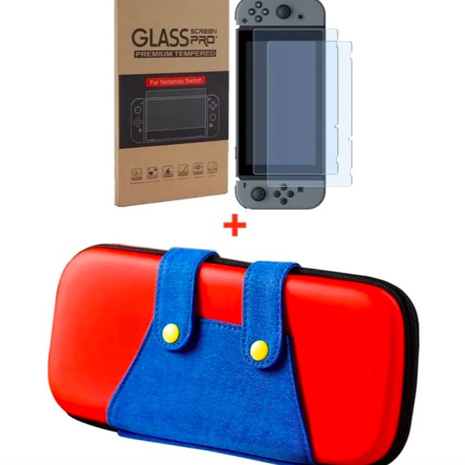 Estuche Nintendo Switch Con Mica Protectora image number 2.0