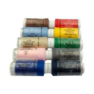 Hilo Para Coser Drima Coats Cadena, Bobina De 500 Yds 100% Poliester