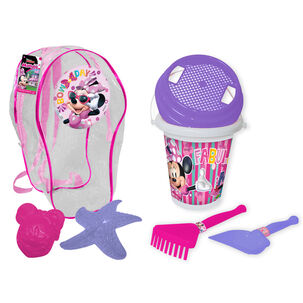 Mochila De Playa Balde Impre. Con Accesorios Minnie Disney Mochila De Playa Balde Impre. Con Accesorios Minnie Disney