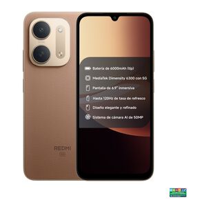 Smartphone Xiaomi Redmi 17C / 5G / 128 GB / Caf&eacute; / Liberado