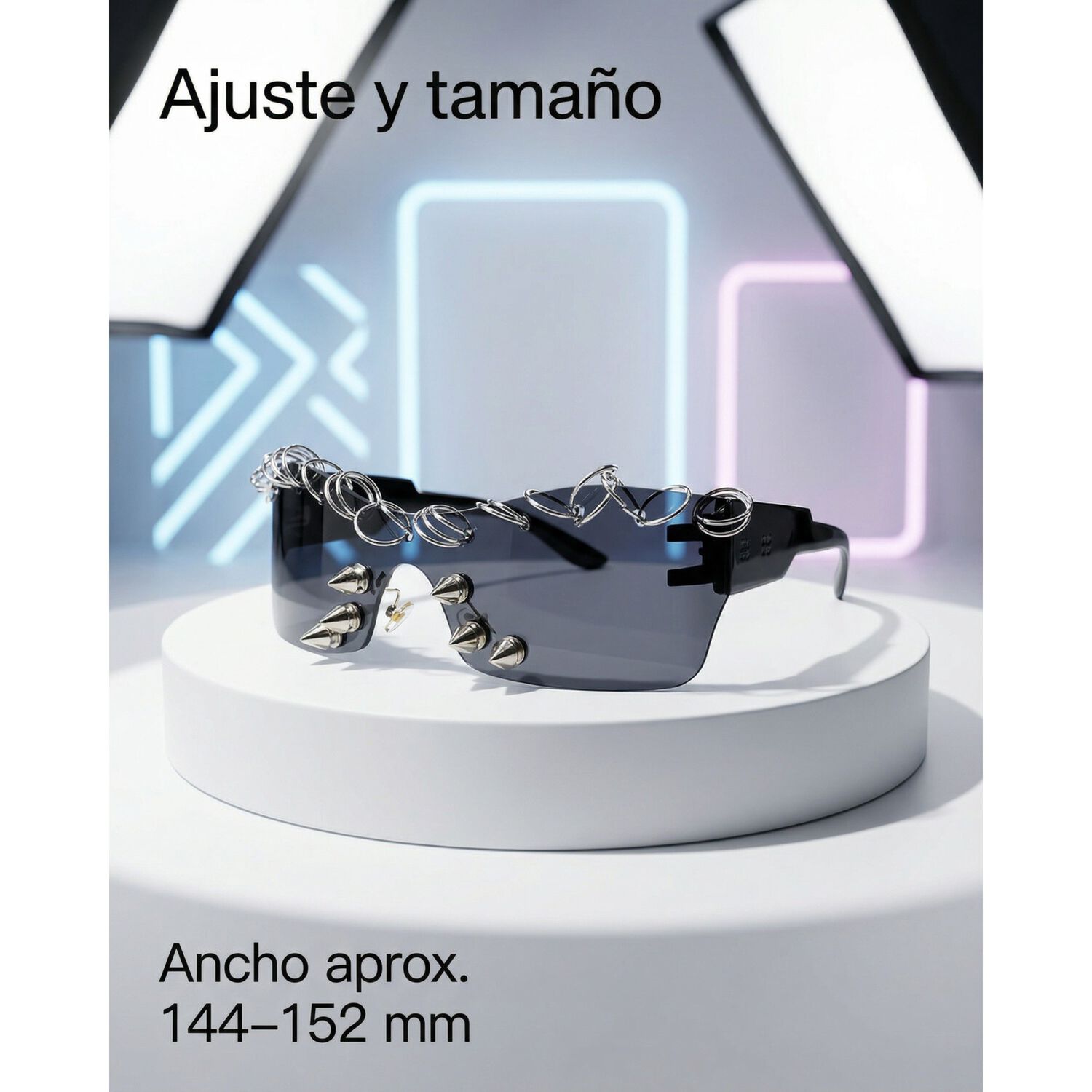Lentes Retro Urbanos Kpop Steampunk Futuristas Hombre Electr image number 16.0