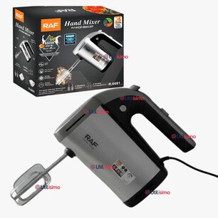 Batidora Electrica 5 Velocidades De Mano Raf Acero Inoxidable Mutifuncional