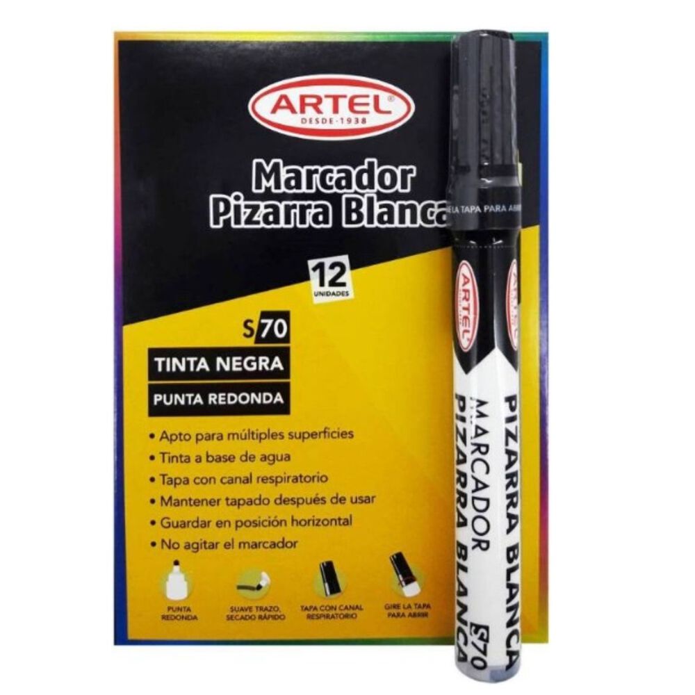 Pack De 3 Unidades Marcador De Pizarra Negro image number 1.0