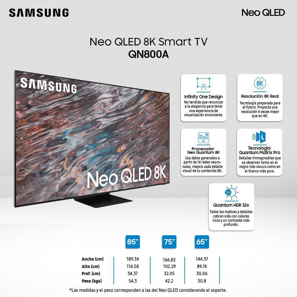 Neo Qled 65" Samsung QN800A / 8K / Smart TV image number 6.0