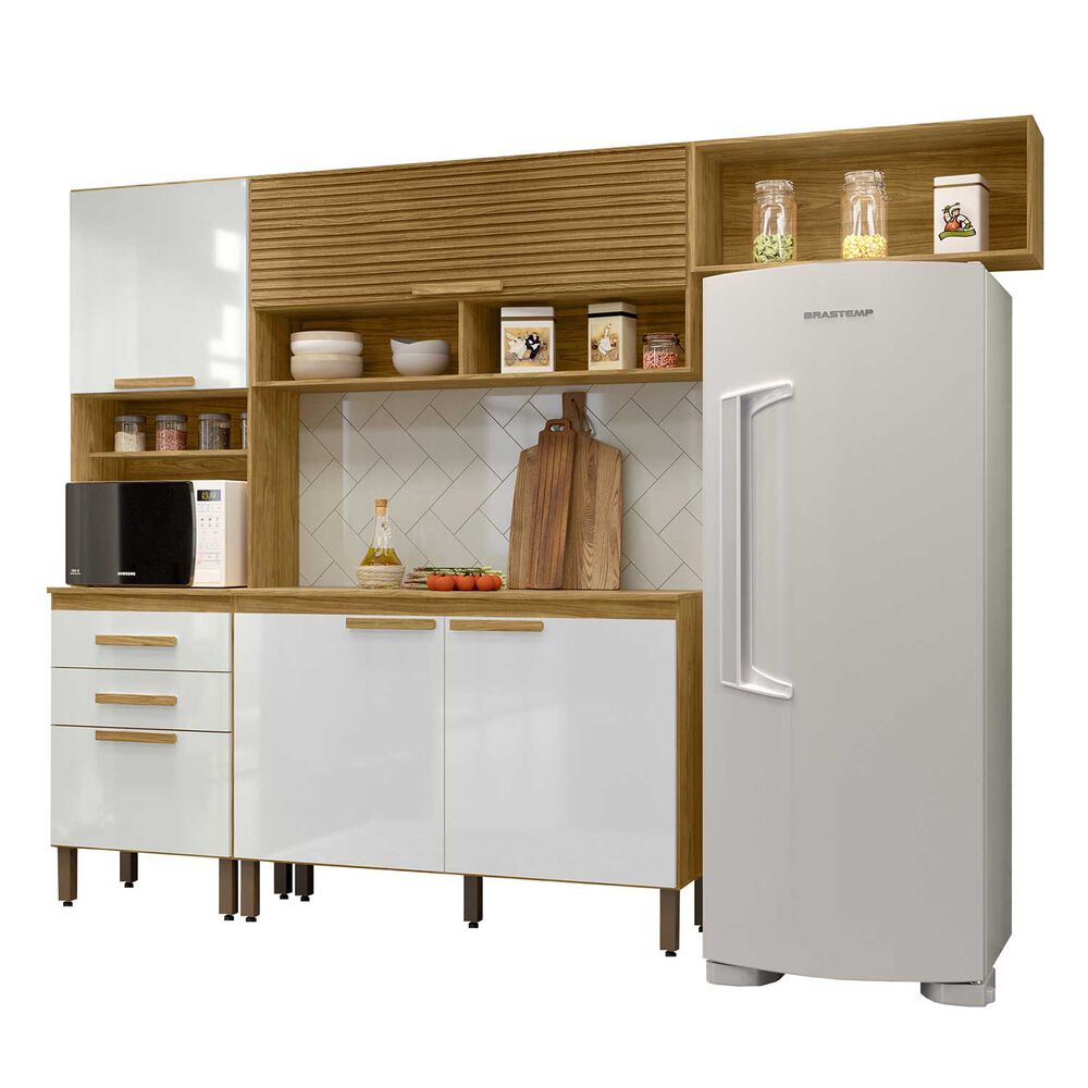 "kit Mueble De Cocina Mery Ann Marrocos/ Off White 258,8" 196,2x38,1x256,4 image number 4.0