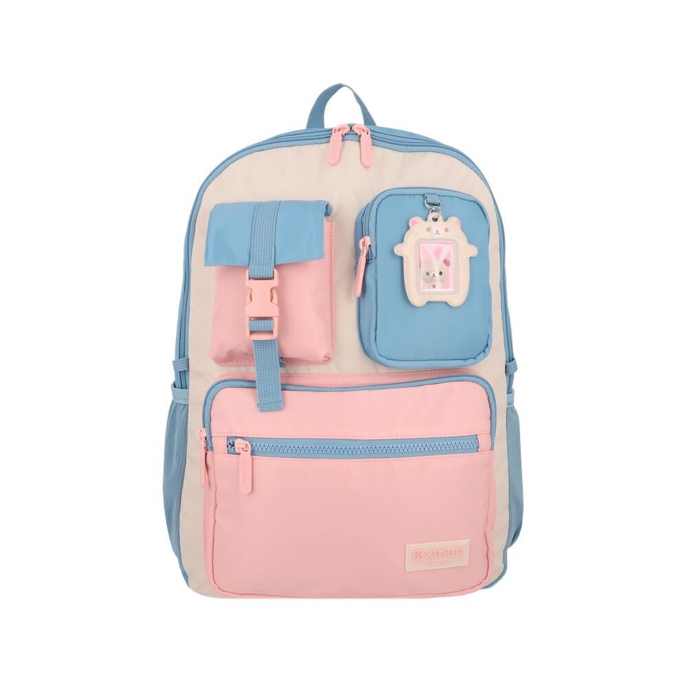 Mochila Notebook Xtrem Cleveland 6xt Beige/azul 15" image number 0.0