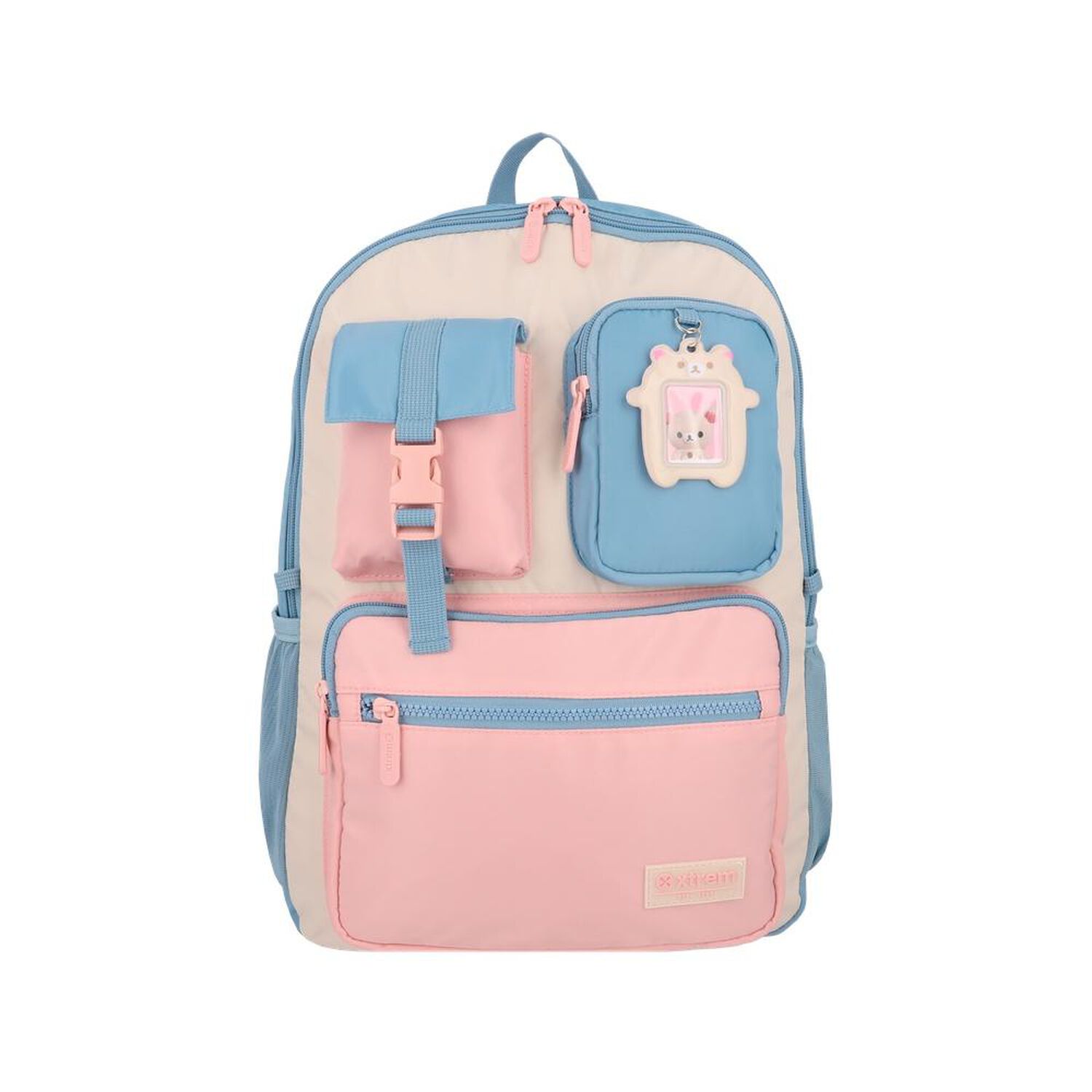 Mochila Notebook Xtrem Cleveland 6xt Beige/azul 15" image number 0.0