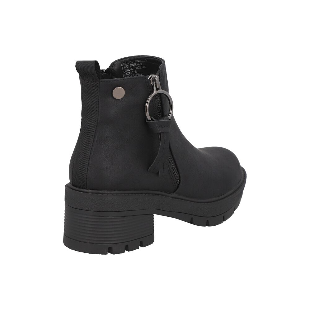Botin Mujer Negro Plataforma Ester Detogni image number 1.0