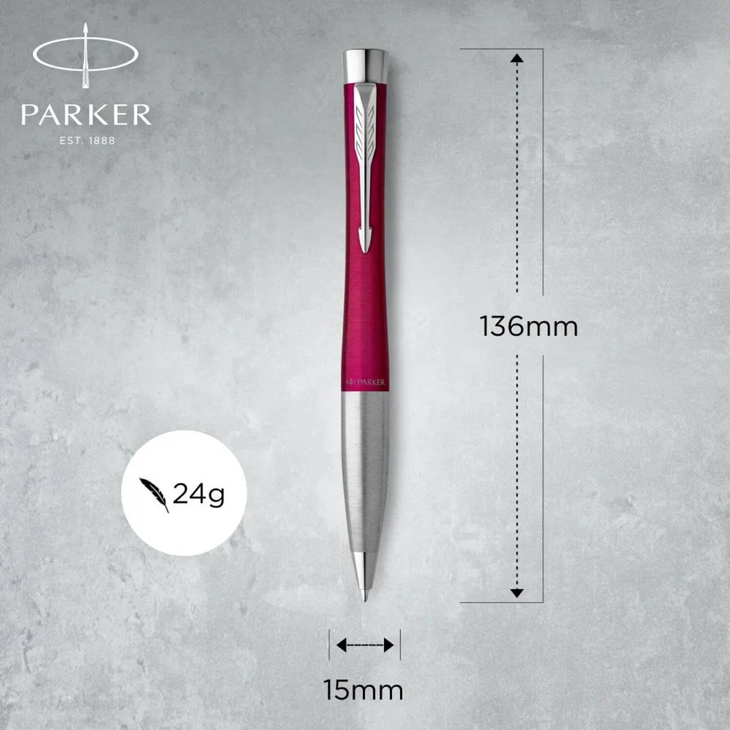 Boligrafo Parker Urban Vibrant Magenta Tinta Azul image number 1.0