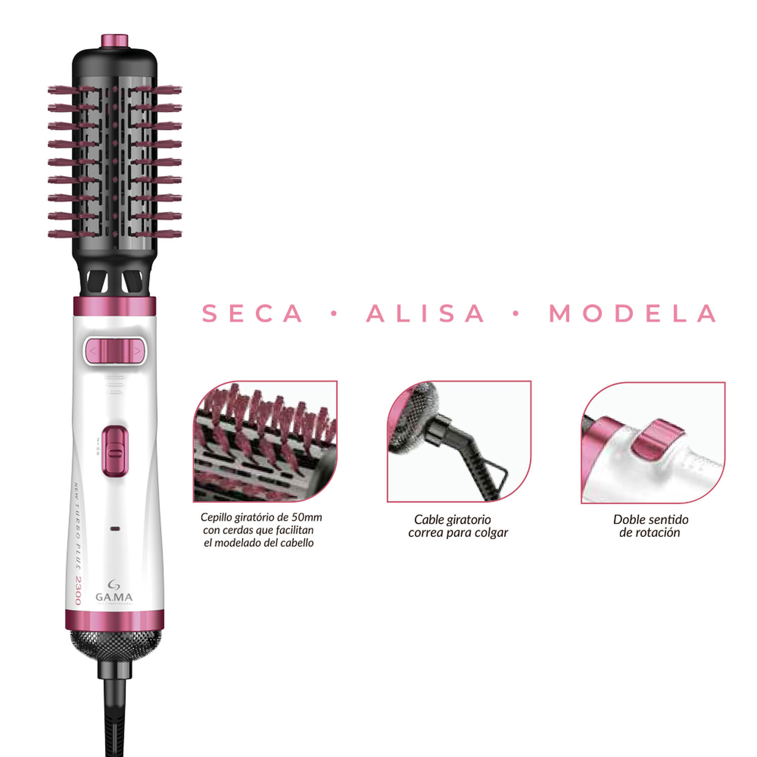 Cepillo Modelador Gama New Turbo Plus 2300 image number 2.0