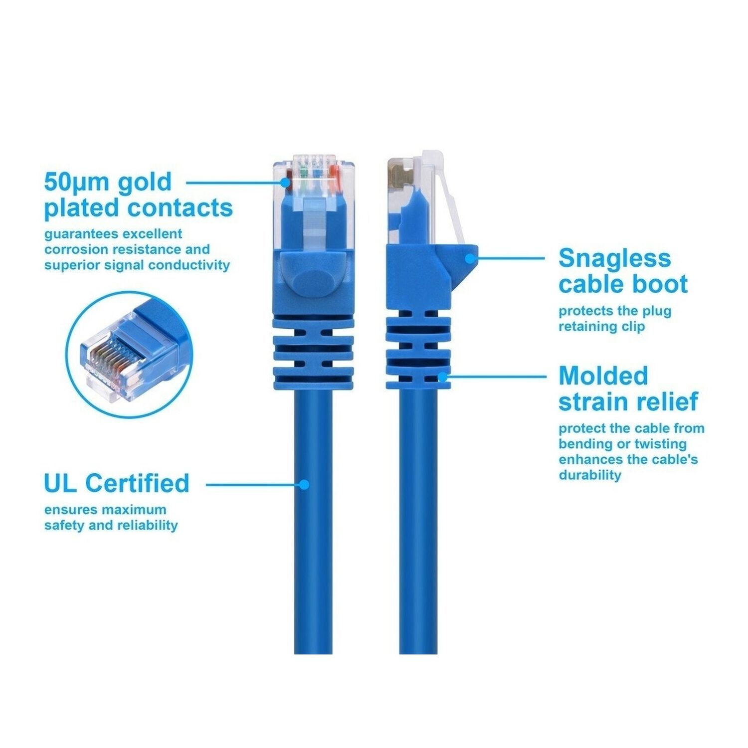 Cable De Red Ethernet Cat 6 - 30cm image number 3.0