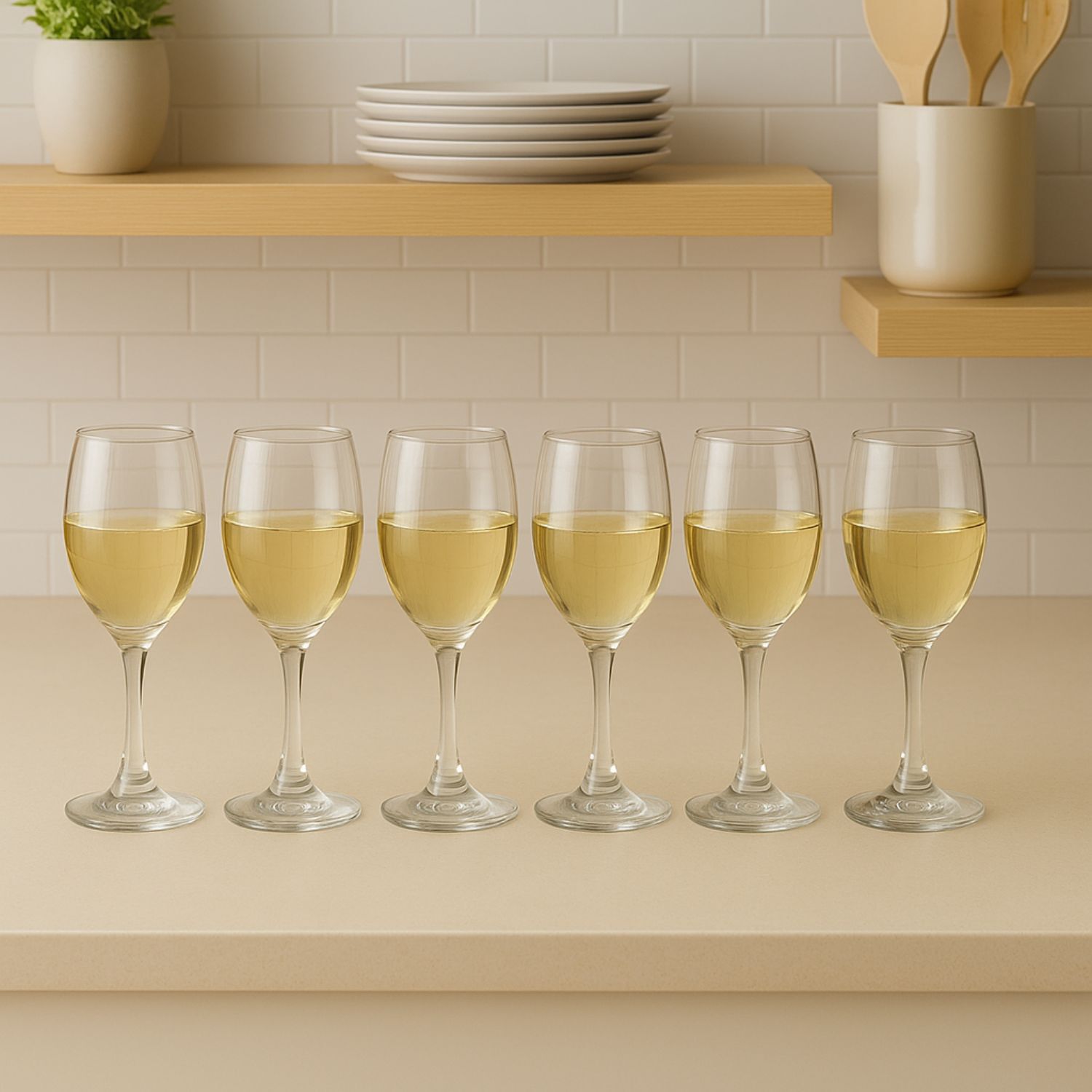 Set 24 Copas Vasos Vidrio Transparente Cristar Celebraciones image number 1.0