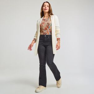 Sweater Print Regular Manga Larga Cuello Redondo Mujer Geeps