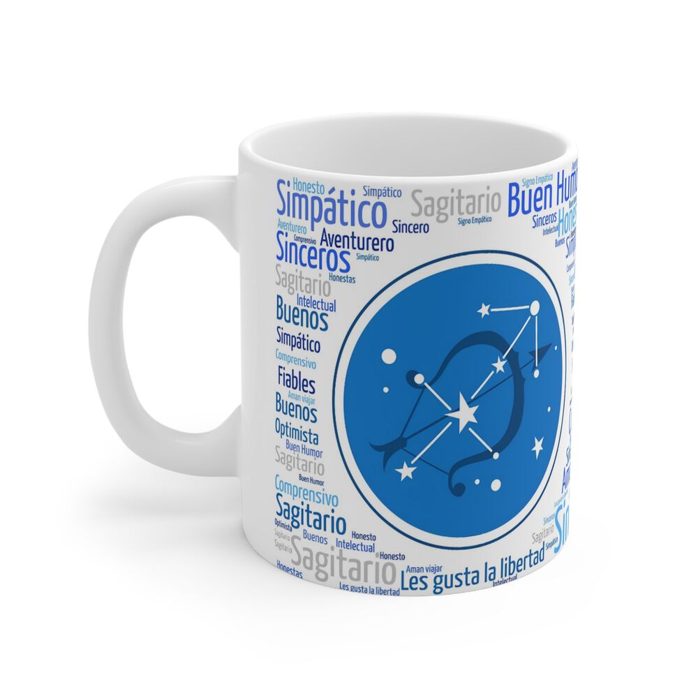 Taza Signo Zodiacal Sagitario - Cerámica Horóscopo Astrología Regalo image number 0.0