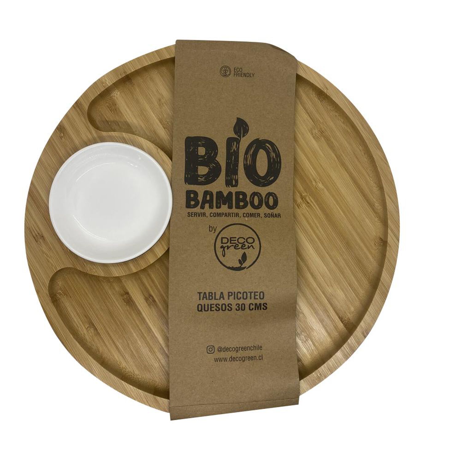 Tabla De Picoteo Decogreen Bio Bamboo Quesos image number 1.0