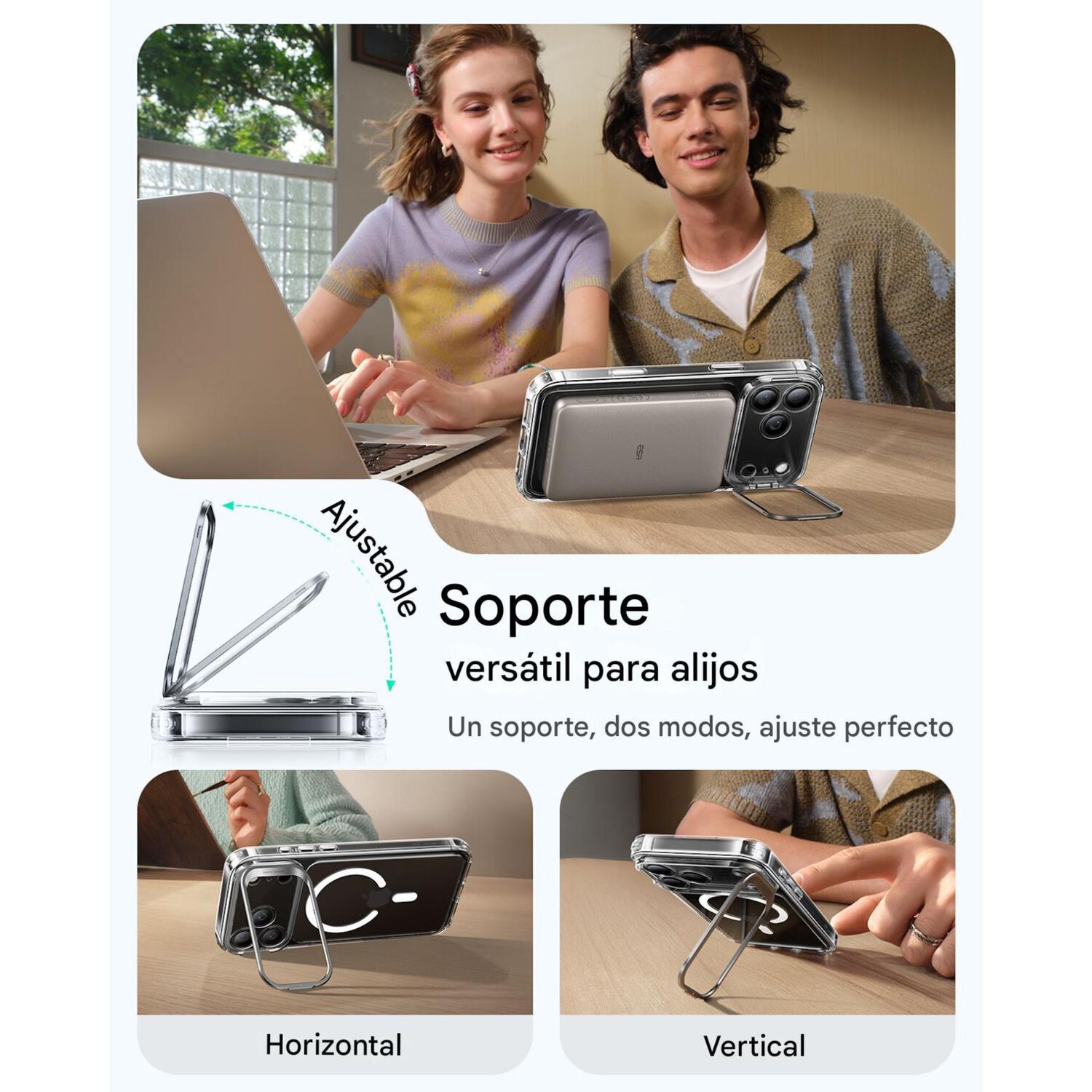 Para Iphone 17 Pro Max - Carcasa Magsafe Con Soporte image number 4.0