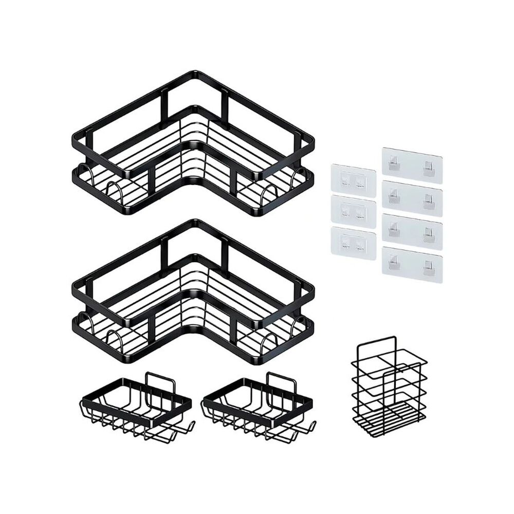 Organizador De Ducha De Esquina 5 Piezas Con Adhesivos image number 5.0