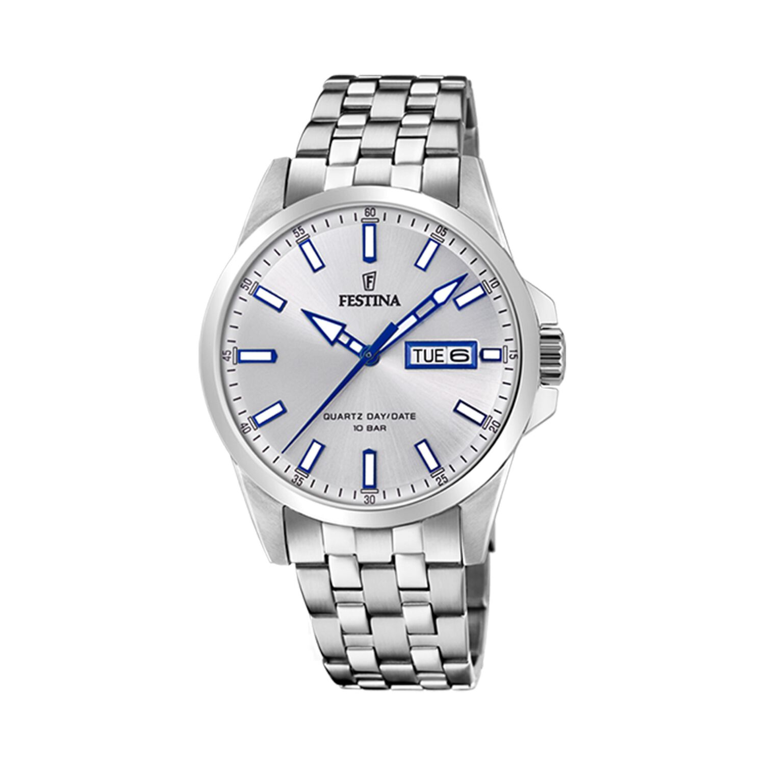 Reloj F20357/1 Festina Plateado Hombre Acero Cl&aacute;sico image number 0.0