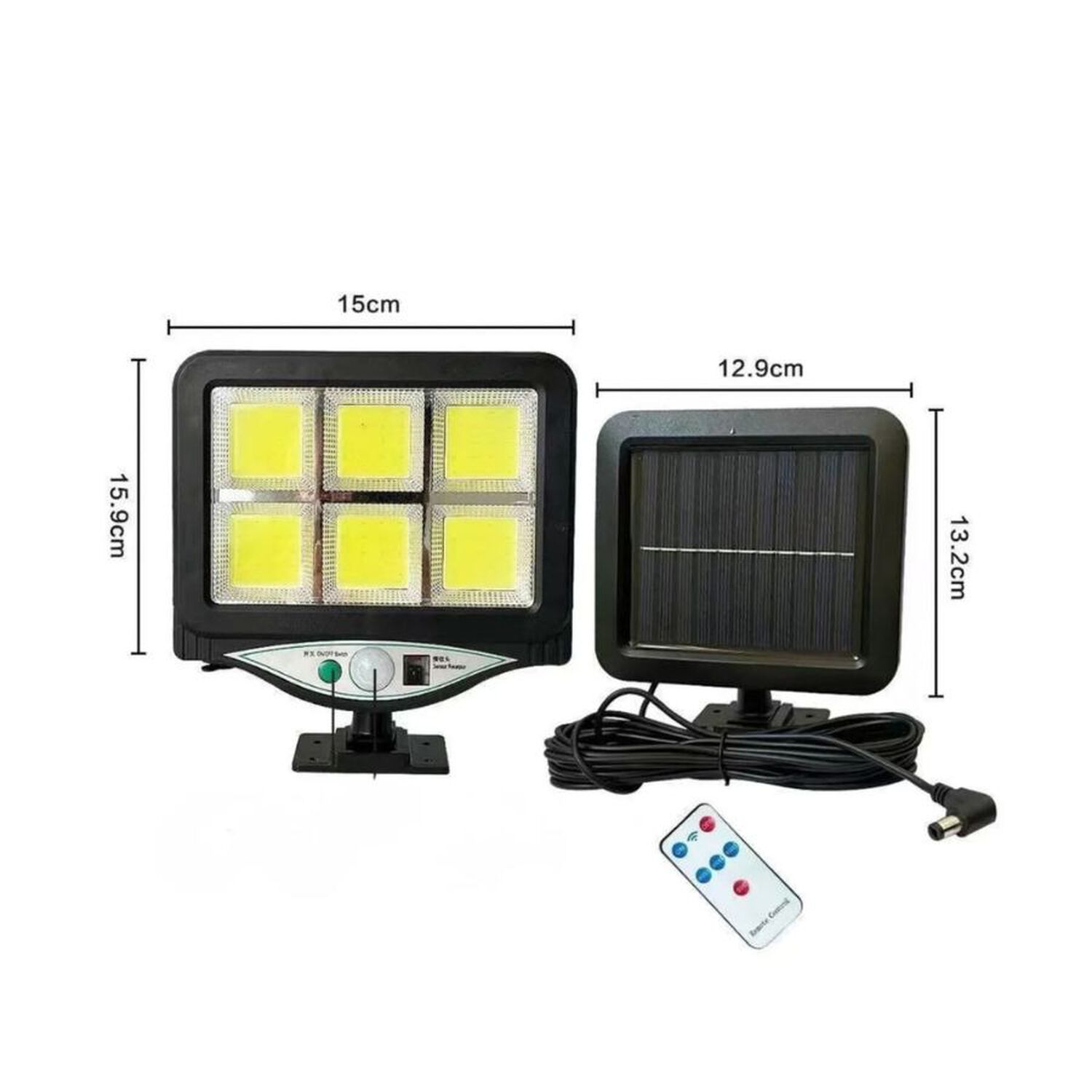 Foco Solar Led Exterior Con Sensor De Movimiento Impermeable image number 2.0