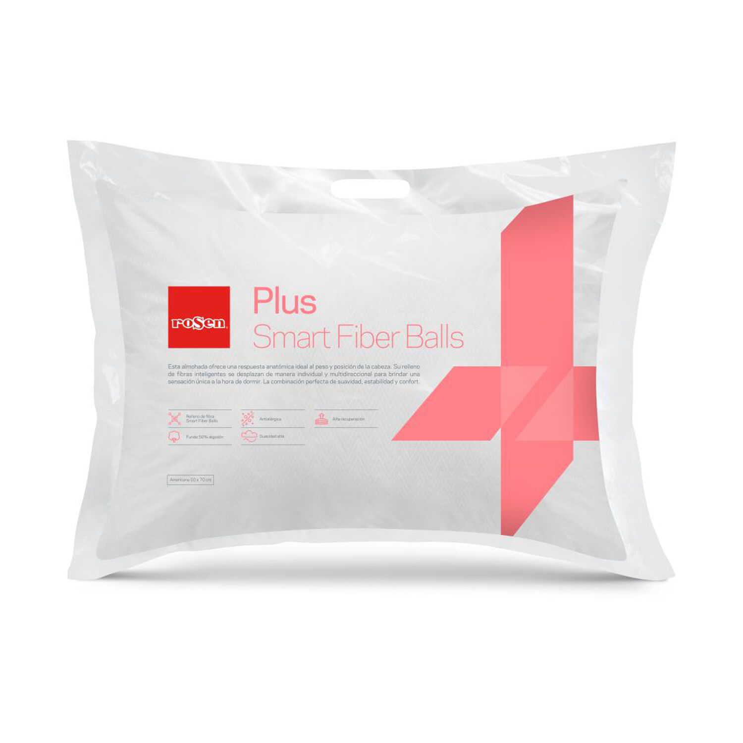 Pack de Almohadas Rosen Soft Plus / 50x70 Cm / 2 Unidades image number 0.0