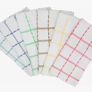 Set 12 Pa&ntilde;os De Cocina Toalla Mas Grueso