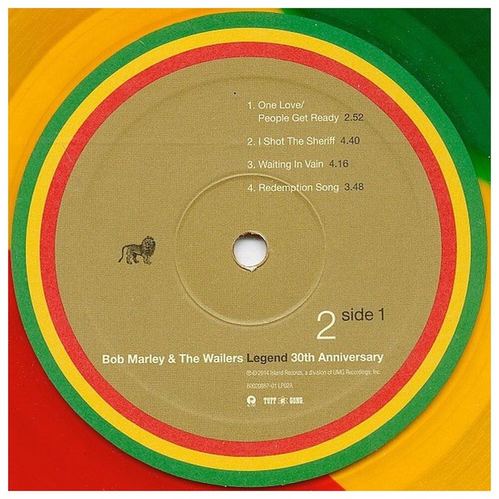 Bob Marley - Legend (30th Anniversary) (tricolour Vinyl) (2lp) | Vinilo image number 9.0