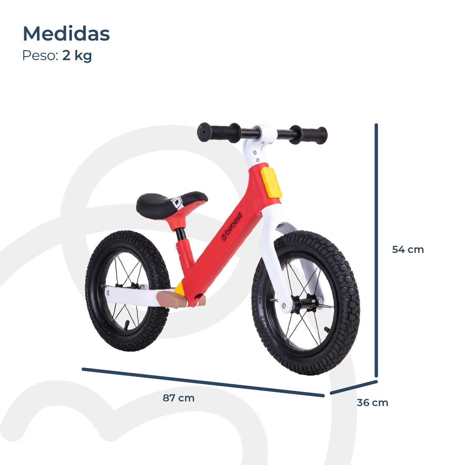 Bicicleta De Aprendizaje Neo Rojo Bebesit image number 6.0