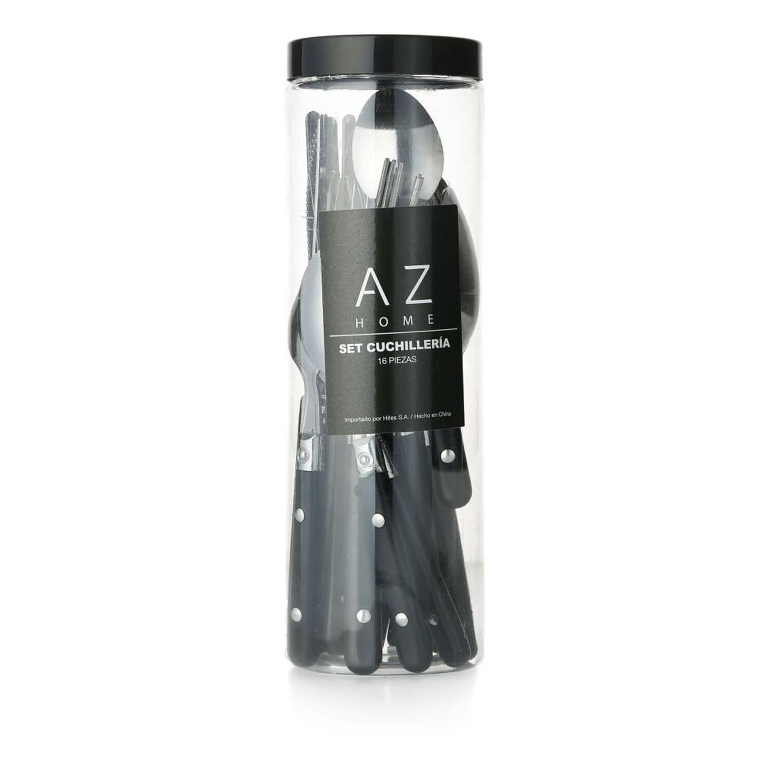 Cubiertos De Mesa Azhome Black / 16 Piezas image number 1.0