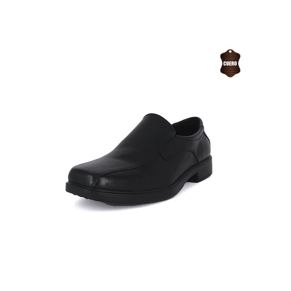 Zapato De Cuero Triton Negro London Adixt image number 0.0