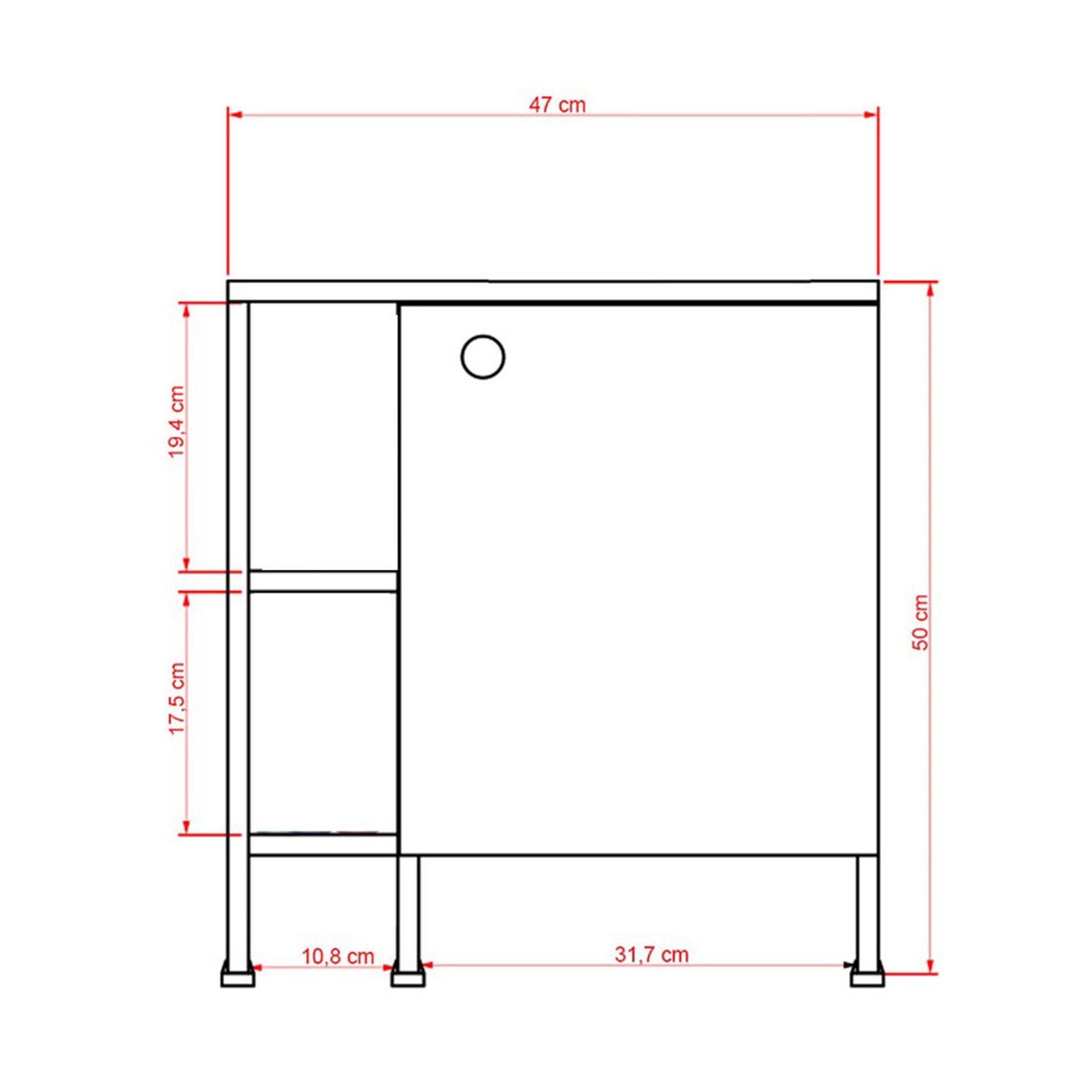 Mueble De Ba&ntilde;o Casa Ideal Bath 47-A image number 3.0