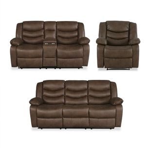 Juego De Living Reclinable Cic Domingo / 3 Cuerpos + 2 Cuerpos + 1 Cuerpo