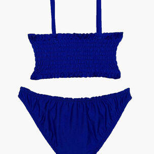 Traje De Baño Niña Dos Piezas Azul