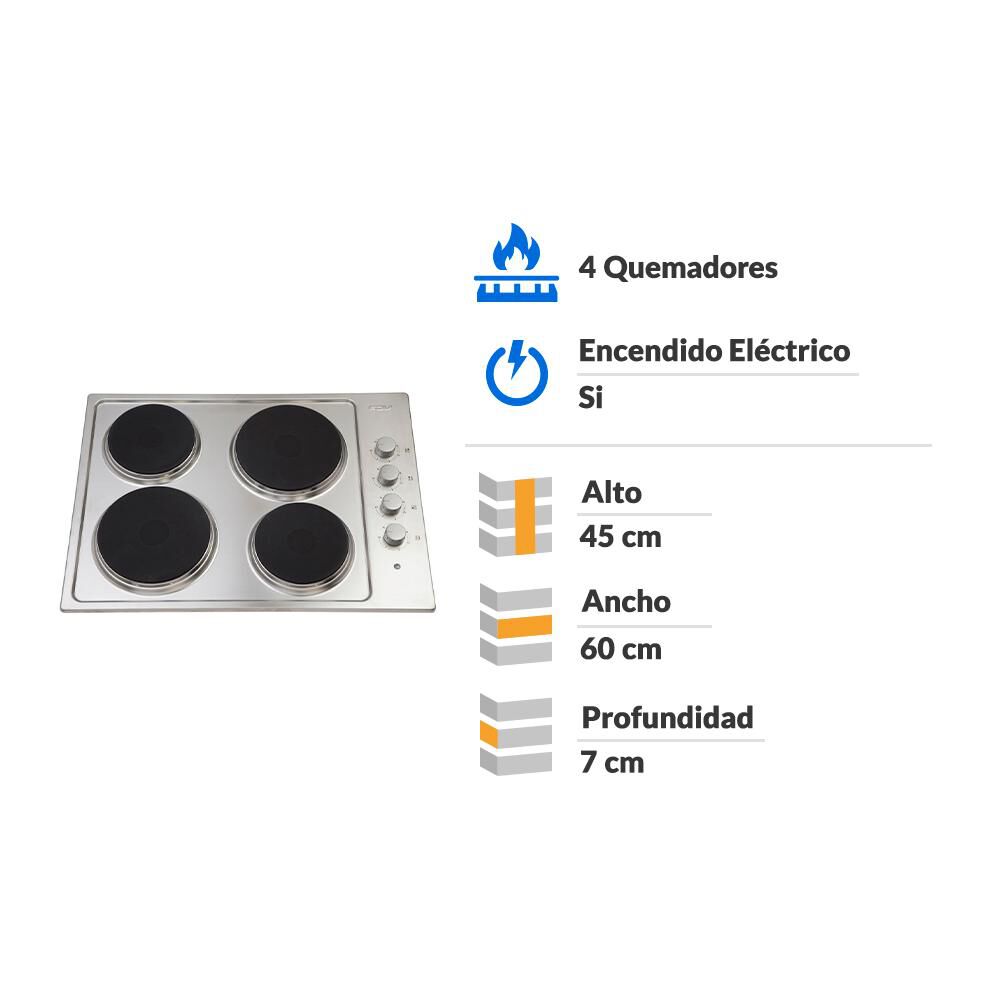 Encimera Fdv NEW 4P 50 / 4 Quemadores image number 1.0