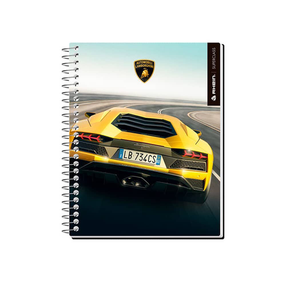 Pack 5 Cuadernos Lamborghini Rhein Carta 120 Hojas Tapa Dura image number 1.0