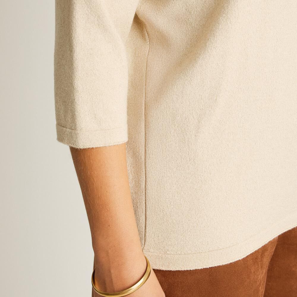 Sweater Manga Kimono Cuello Redondo Mujer Lorenzo Di Pontti image number 3.0