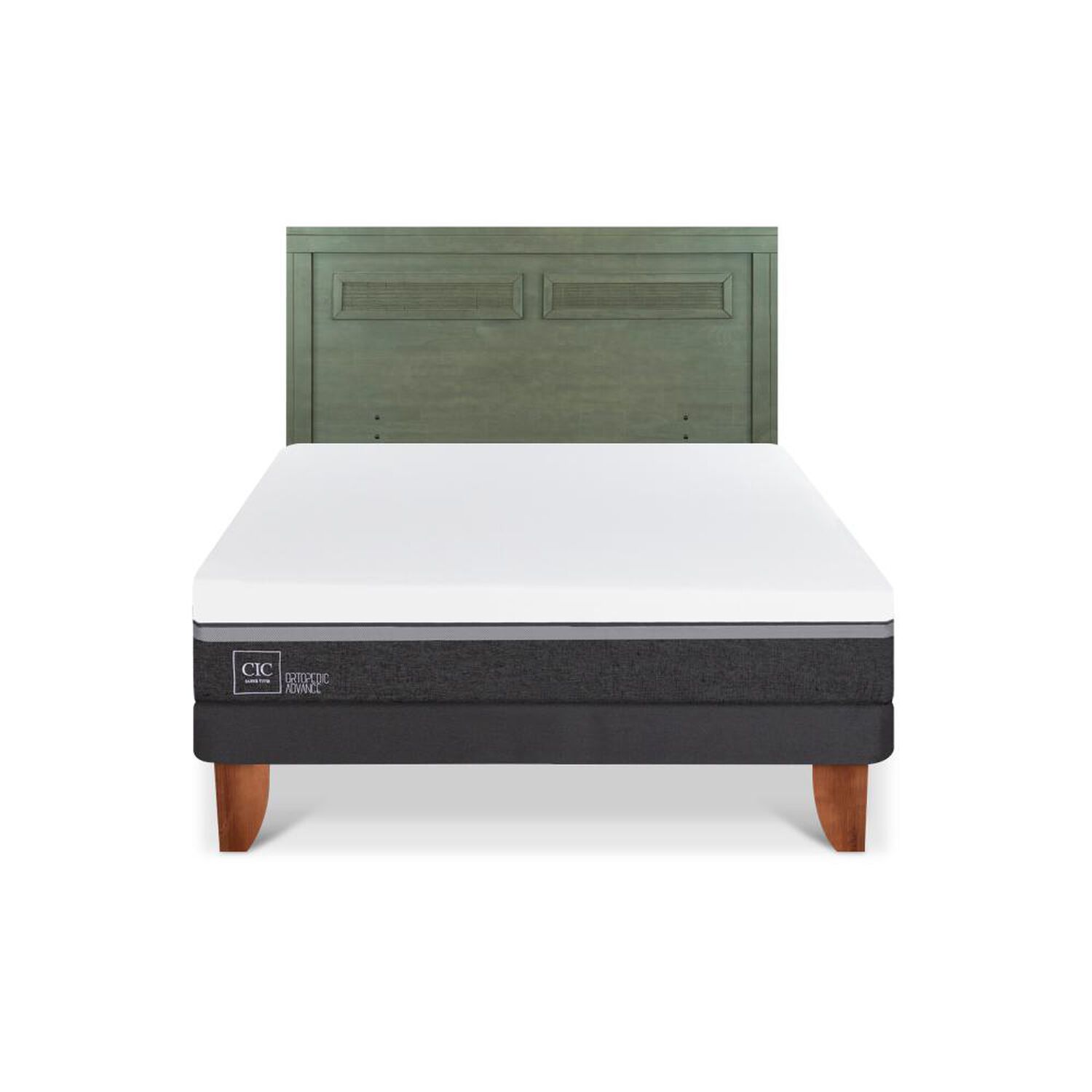 Cama Europea Cic Ortopedic Advance / 2 Plazas / Base Normal + Respaldo image number 0.0