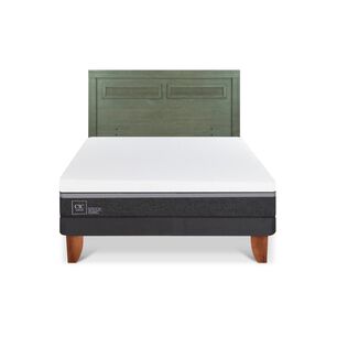 Cama Europea Cic Ortopedic Advance / 2 Plazas / Base Normal + Respaldo