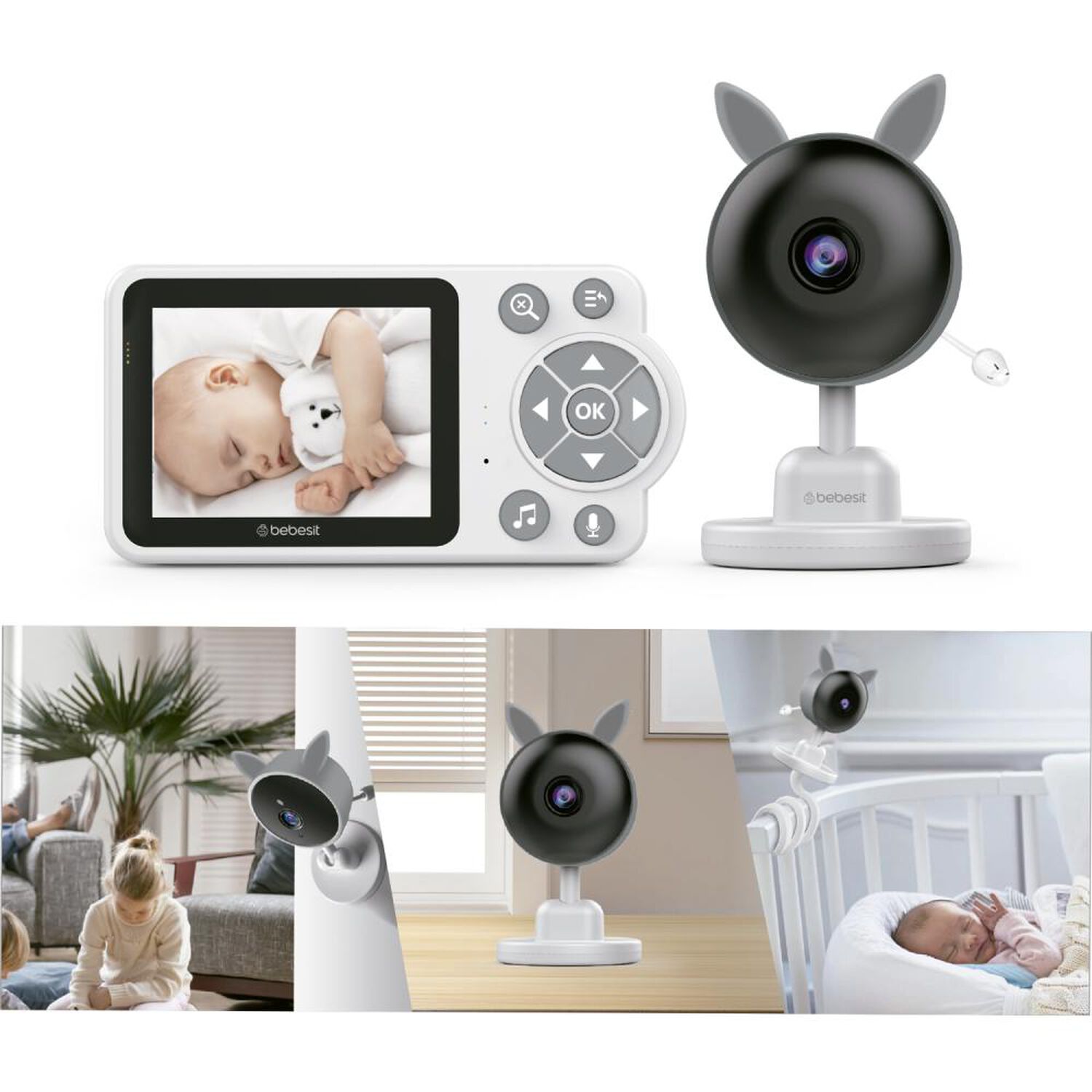 Monitor Camara Bebesit Smartguard 2.0 4X Zoom Con Ruido Blanco image number 2.0
