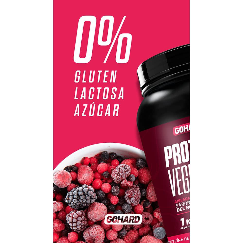 Prote&iacute;na Vegetal Soya Gohard 1kg Sabor Frutos Del Bosque image number 1.0