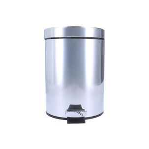 Basurero Ac.inox. Con Pedal Y Balde Interior 5lts - Taumm
