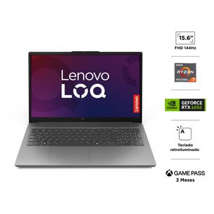 Notebook Gamer 15.6" Lenovo Loq Gen 10 / AMD Ryzen 7 / 16 GB RAM / Nvidia Geforce RTX 4050 / 512 GB SSD